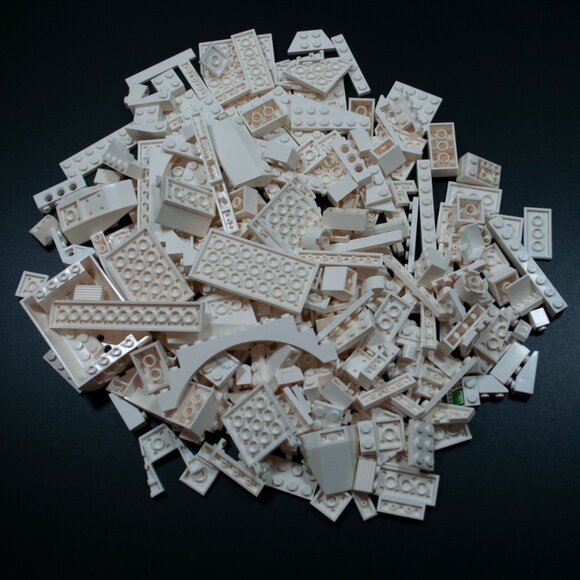 260+ Lego Bulk Pieces White Lot Bricks Plates Specialty Parts Build Random X - Picture 4 of 4